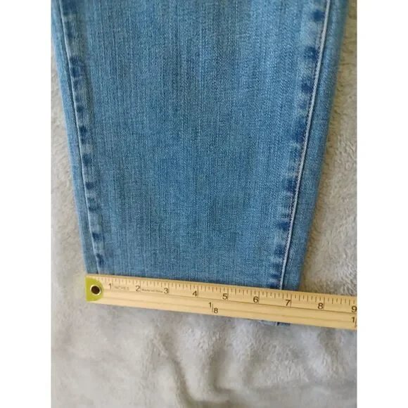Talbots Straight Leg Jeans High Waist Medium Blue Wash Size 14 Petite Women's - Picture 8 of 11